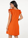 Ruffle Trim Dress