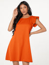 Ruffle Trim Dress