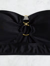 Ring Linked Bandeau Bikini Top