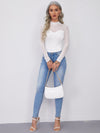 Mesh Yoke Solid Tee