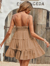 Swiss Dot Frill Trim Cami Dress