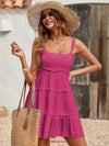Swiss Dot Frill Trim Cami Dress