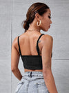 BAE Rib knit Velvet Cami Top