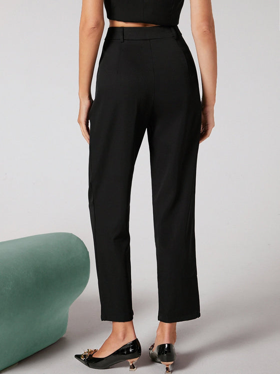 Solid Tailored Pants