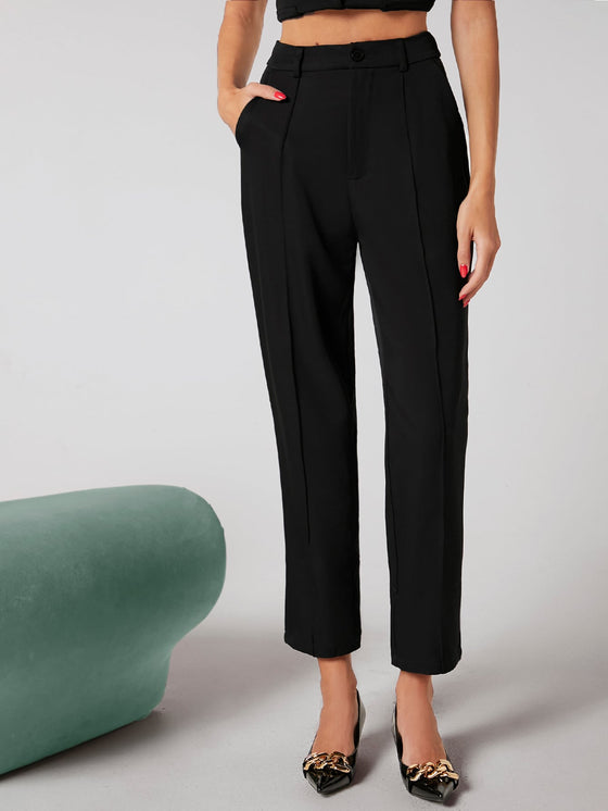 Solid Tailored Pants