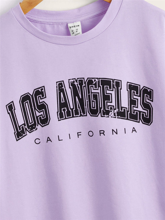 Girls Letter Graphic Tee