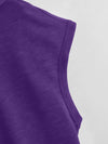 High Low Hem Drawstring Hooded Tee