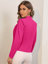 Solid Notch Neck Blazer