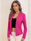 Solid Notch Neck Blazer