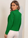Solid Notch Neck Blazer