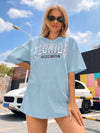 Letter Graphic Drop Shoulder Oversized Tee