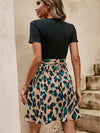 Graphic Print Belted Dress