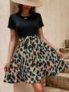 Graphic Print Belted Dress
