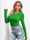 Tied Cutout Back Crop Tee
