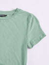 EZwear F Neon Orange Drawstring Side Solid Top