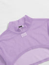 Mock neck Super Crop Mesh Top