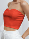 Zip Back Crop Tube Top