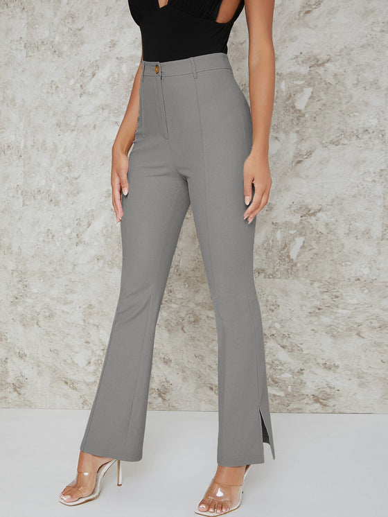 BAE Slit Hem Flare Leg Pants
