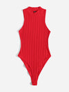 Rib Knit High Cut Bodysuit