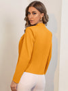 Solid Notch Neck Blazer