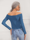Off Shoulder Solid Tee