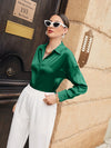 Button Up Drop Shoulder Shirt