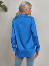 Leopard Jacquard Satin Blouse