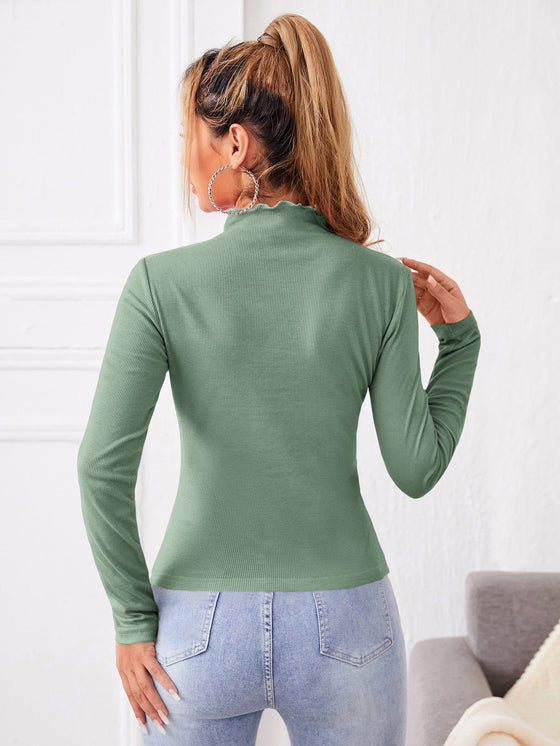 Cutout Front Fitted Tee