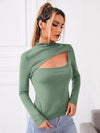 Cutout Front Fitted Tee