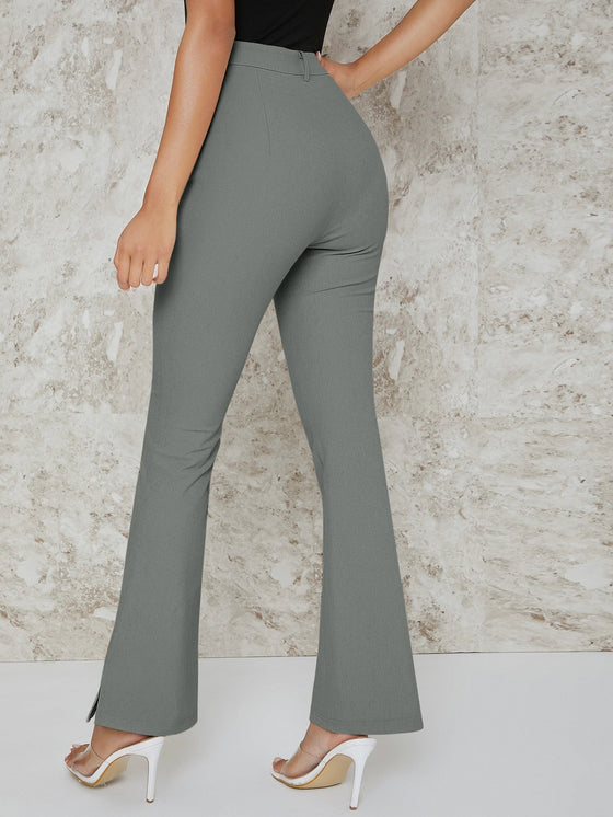 BAE Slit Hem Flare Leg Pants