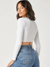 BASICS Cotton Solid Crop Top