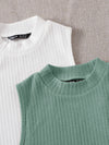EZwear 2 Pack Rib knit Tank Top