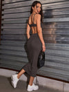 ICON Ruched Bust Cutout Bodycon Dress