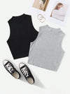 EZwear 2 Pack Rib knit Tank Top
