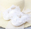 Soft Sole Anti-Slip Infant Shoes With Lace & Flower Decorations - Ideal For Birthday Party - 0-6Months