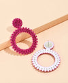 Rhinestone Round Stud Earrings