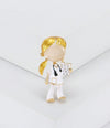 1pc Zinc Alloy Nurse Brooch