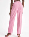 X Oxana Solid High Waist Suit Pants