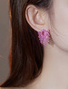 Pink Sweet Statement Earrings