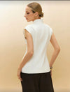 Women's Elegant Commuting Solid Color Double-Breasted Thin Blazer