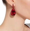 Rhinestone Water Drop Decor Earring