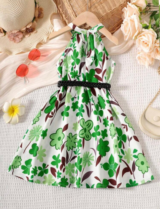 GIRLS Kids EVRYDAY Toddler Girls 1pc Floral Print Halter Neck Dress