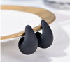 Classic Simple Candy Color Water Drop Stud Earrings
