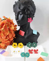 6pairs/Set Flower Decor Stud Earrings
