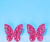 A Pair Of Stylish Butterfly Rhinestone Earrings Are Elegant And Delicate Earring