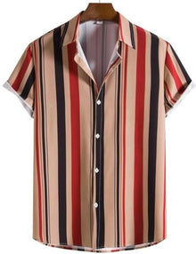  MALE VERTICAL STRIPED SHIRT