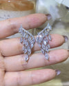 Luxury AAA Cubic Zirconia Brand New Angel Wings Stud Earring