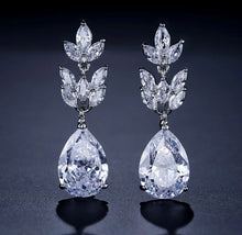  Fashion Classic Water Drop Horse Eye Zircon Luxury Earrings Women's Exquisite Temperament Bridal Earrings Accessories