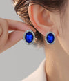 1 Pair Sapphire Stud Earring