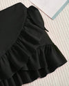 Young girl Ruffle trim wrap ruffle Hem Skirt